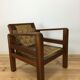 Art Deco rope armchair, made of wood