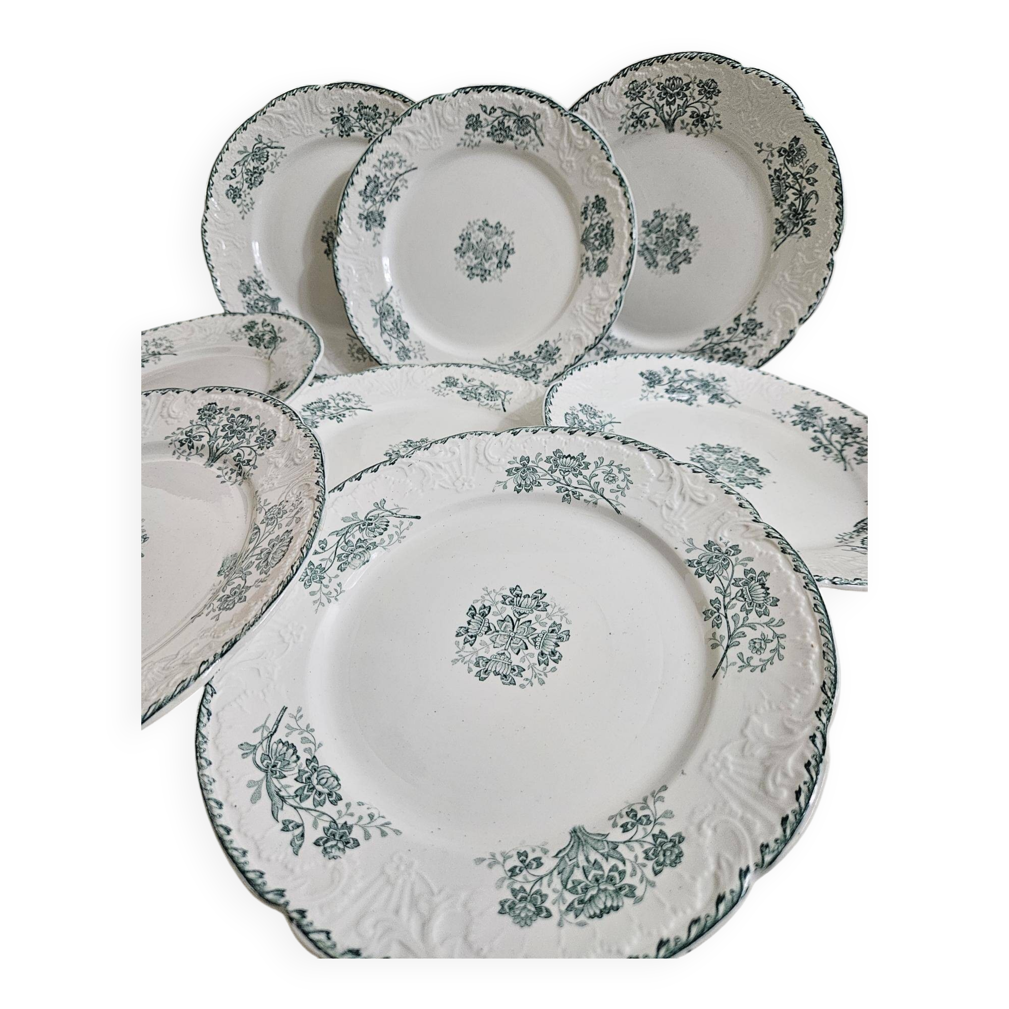6 assiettes à dessert Terre de Fer
