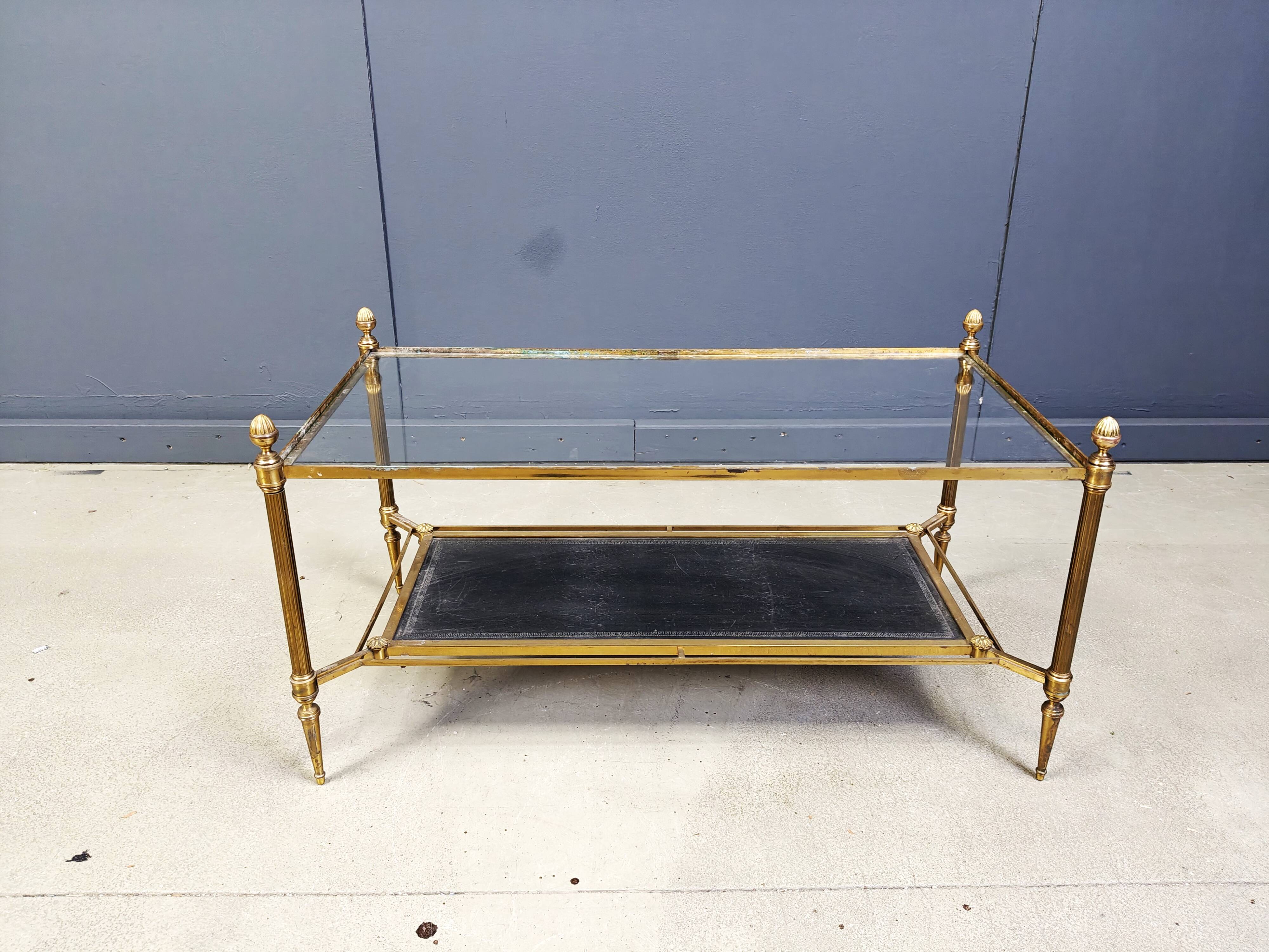 Vintage coffee table by Maison Jansen, 1960s.