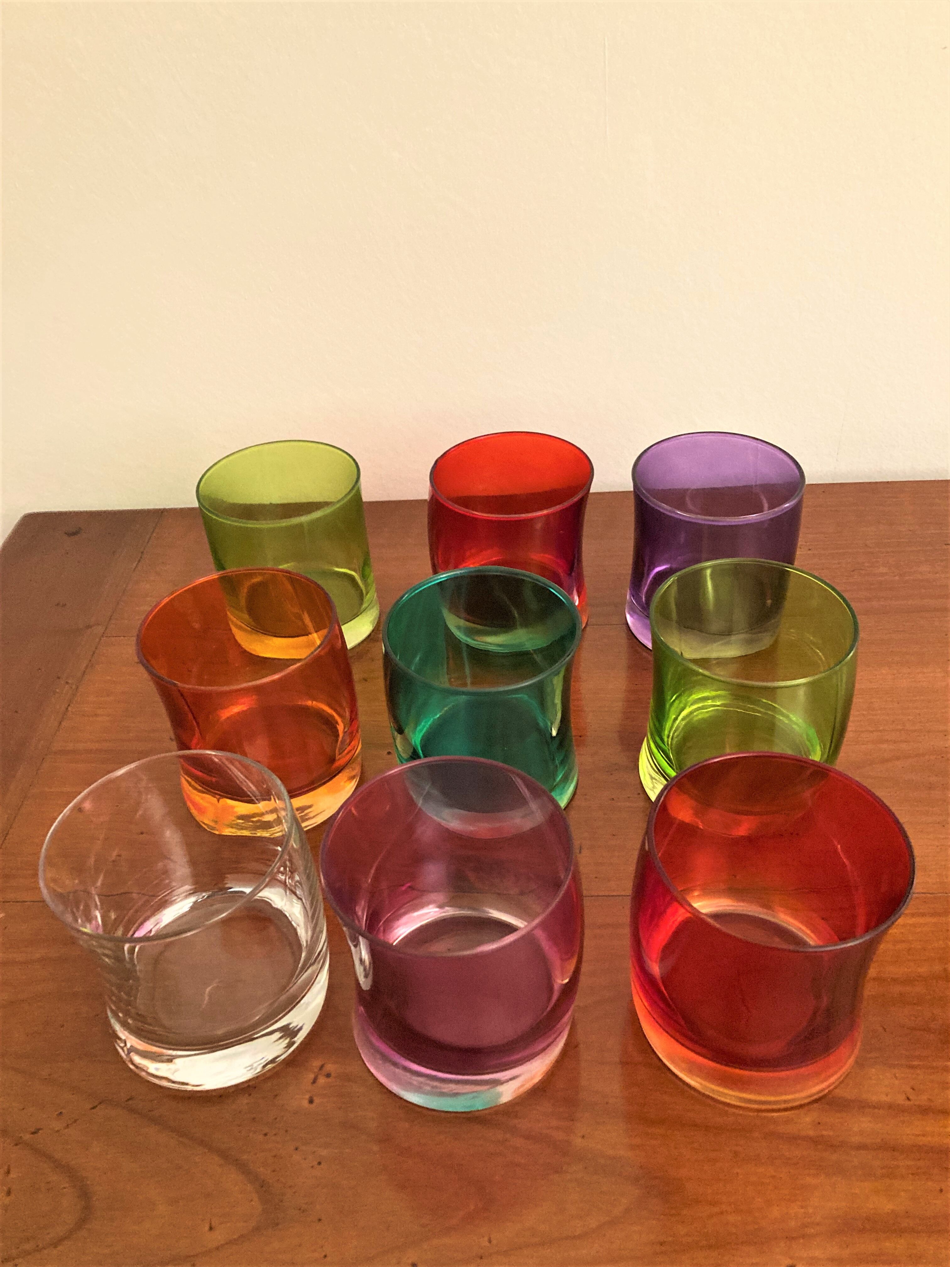 Verres colorés