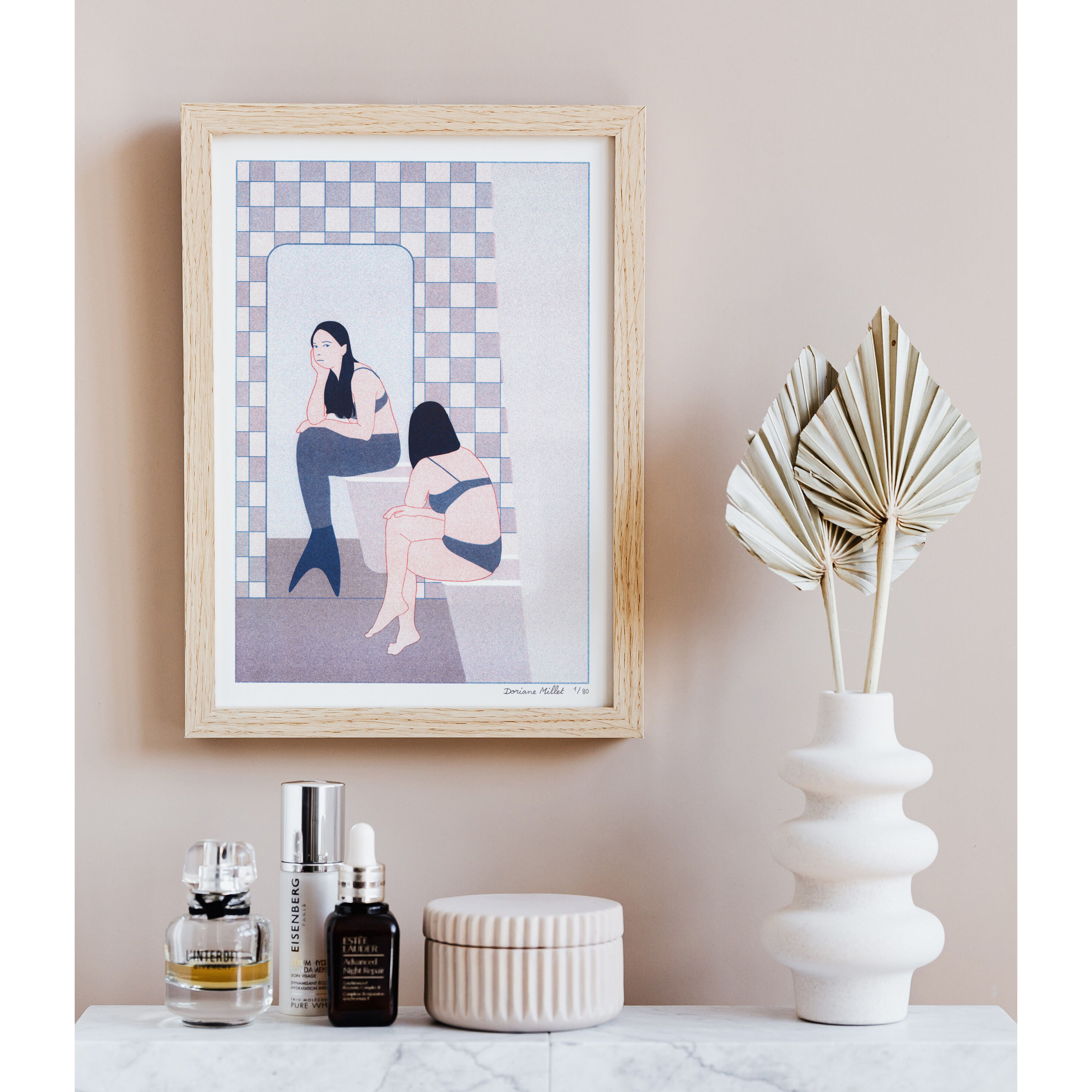 Illustration poster, A4 risography, limited edition
