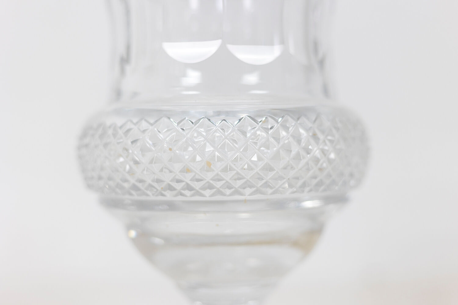 Medici-shaped crystal vase, twentieth century