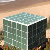 Cube side table - ceramic tiles