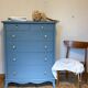 Commode semainier bleue zingueur