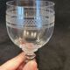 2 Baccarat crystal water glasses, balloon shape model engraving 1423