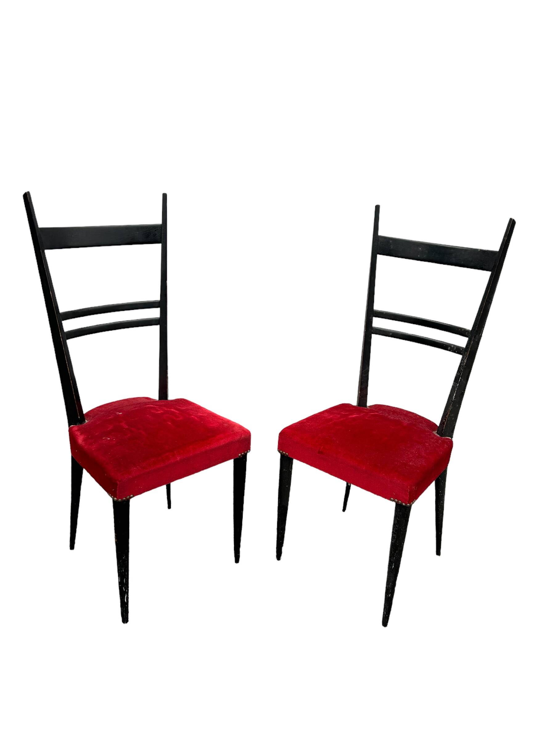 Pair of italian chairs 1950