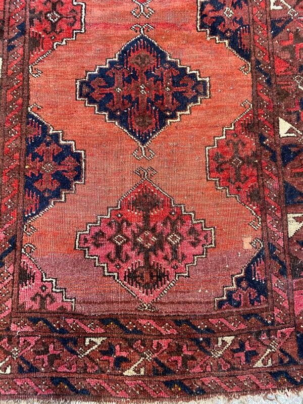 Old Afghan Turkmen carpet 85x148 cm