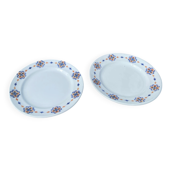 Paire d’assiettes Hamage Moulin des Loups