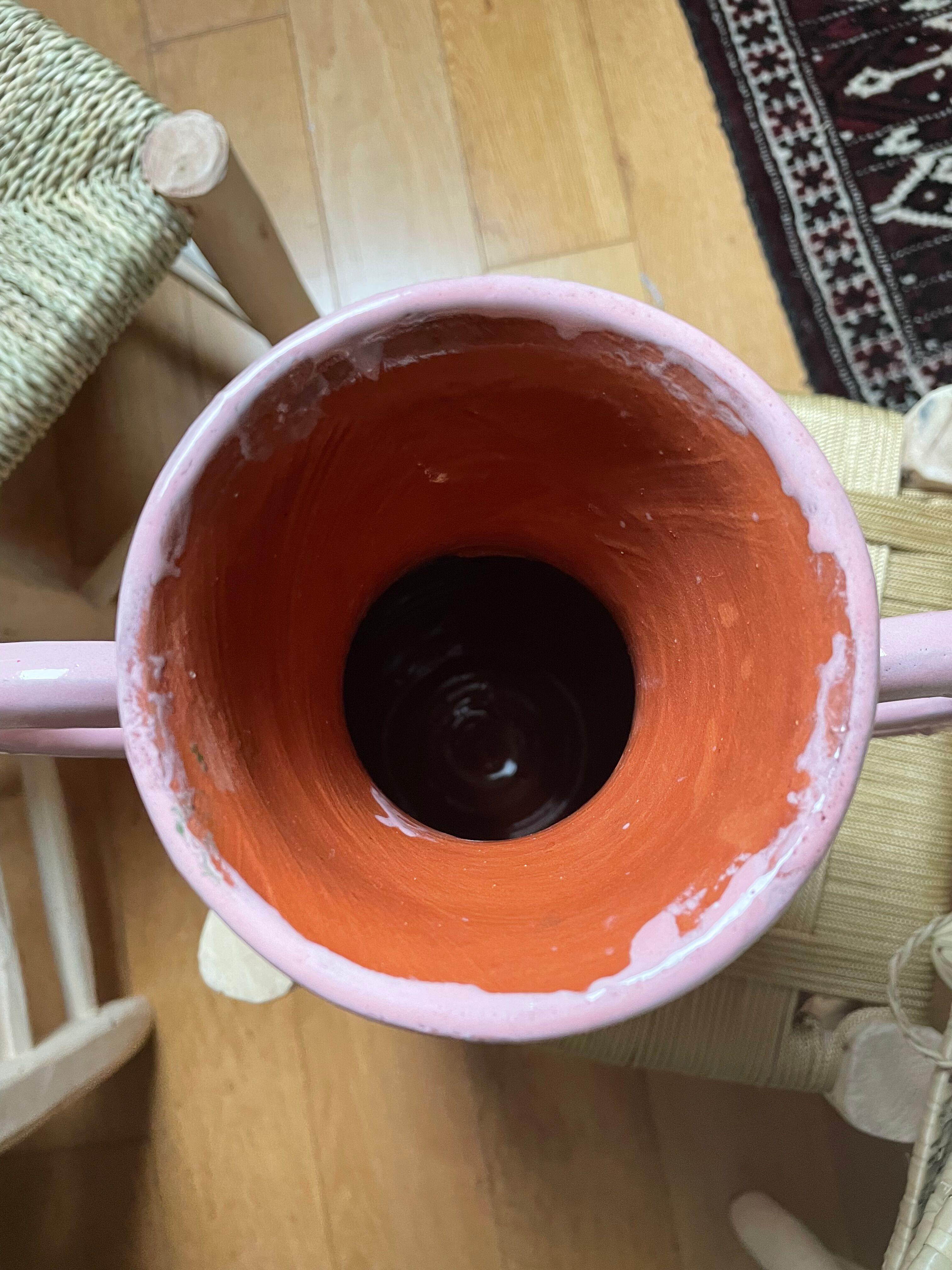Handmade XL Circular Ceramic Abstract Vase