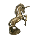 Vintage unicorn figure in brass