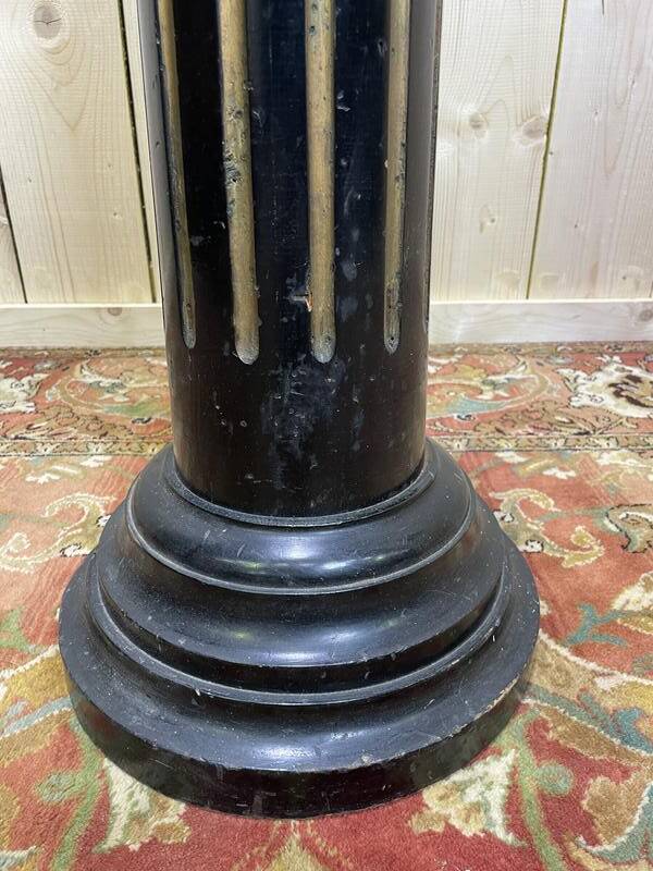 Colonne - Sellette bois noirci Napoléon III