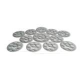 Chantilly shellfish slurry service, 12 plates