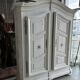 Two-door painted wardrobe, Louis XIV style, Alsatian regional work.