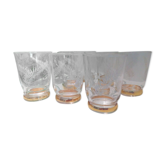 Set of 8 old glasses