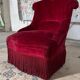 Fauteuil crapaud Napoléon III