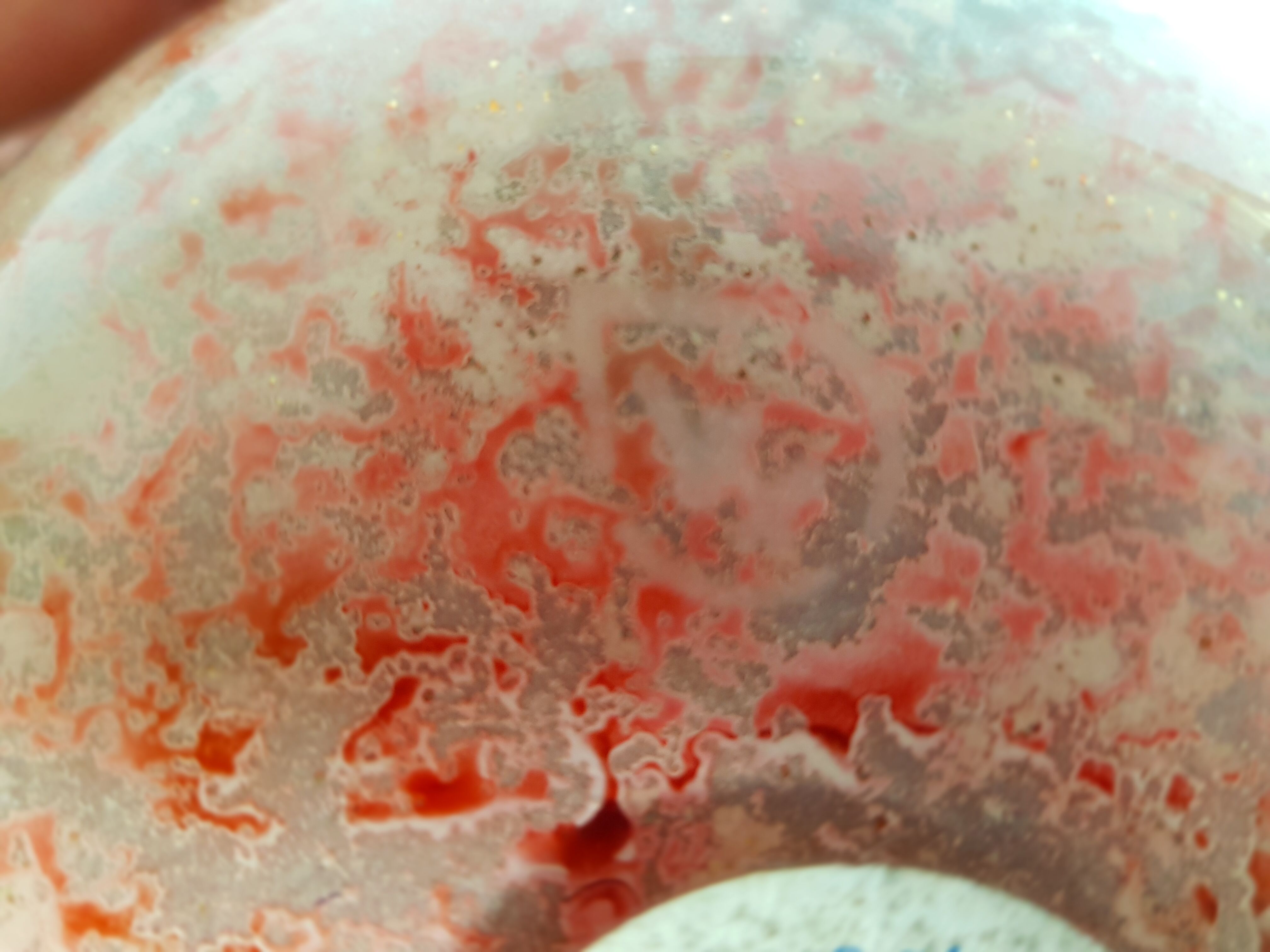 Set of two hand lacquered glass ball vases signed "Laque Line" and "Jean-Noel Bouillet"