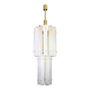 Suspension en verre glace