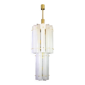 Murano glass ice pendant by Limburg, Germany, 1970s