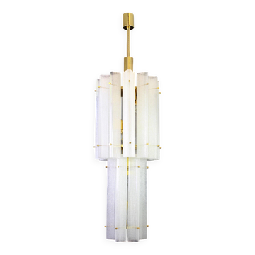 Murano glass ice pendant by Limburg, Germany, 1970s