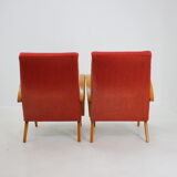 1960s Frantisek Jirak Bentwood Lounge chairs, set of 2