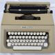Olivetti lettera 25 typewriter, 1970s, with its carrying case