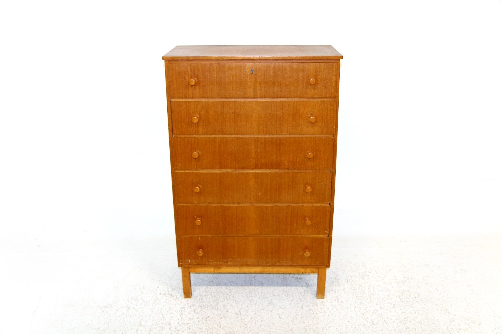 Commode "tallboy" en teck Suède 1960