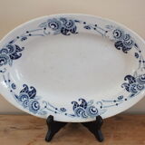 Oval dish Moulin des Loups service Villette en Terre de Fer