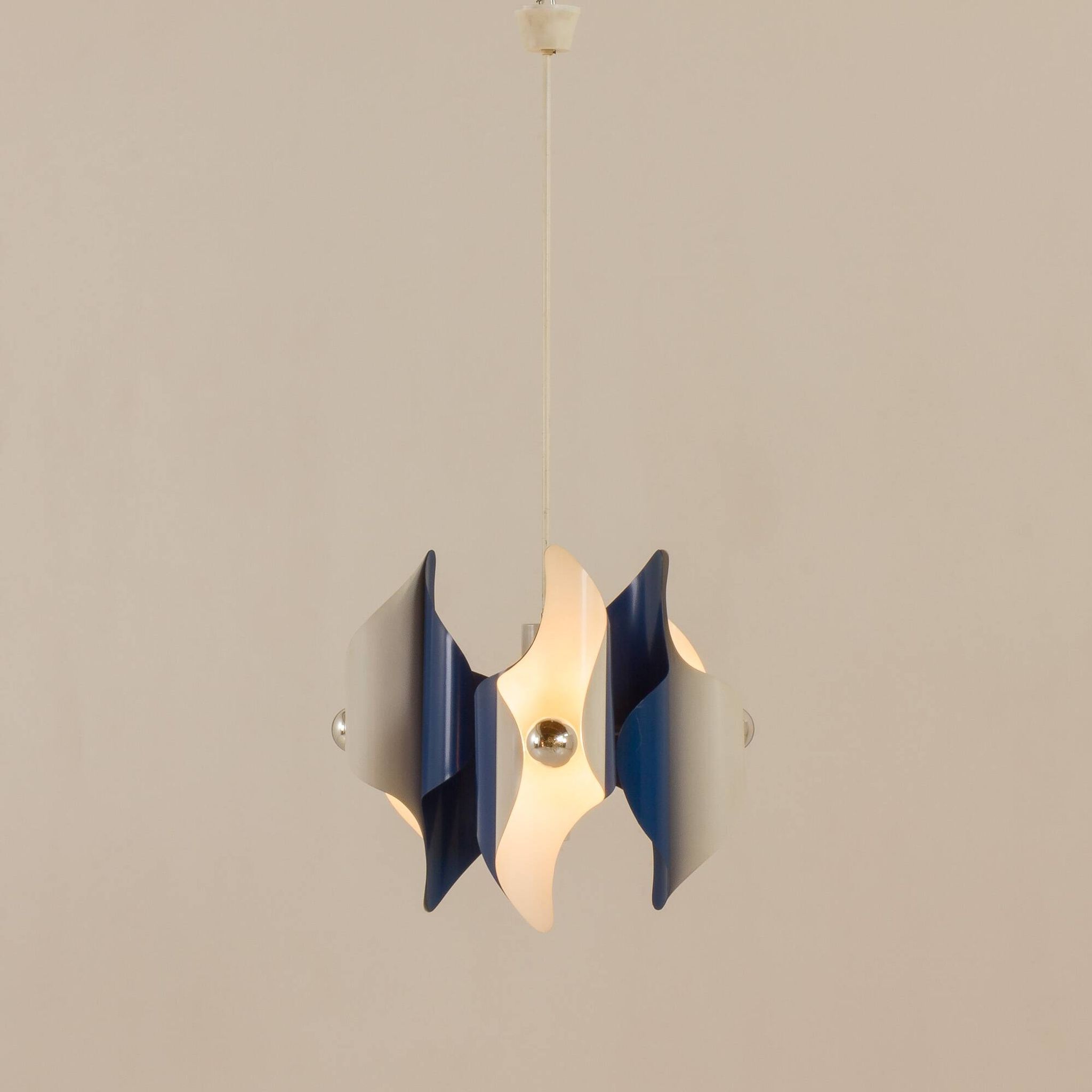 Chandelier de l'espace italien, années 1970