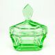 Art Deco bonbonniere, glass, Moser, Czechoslovakia, 1930s