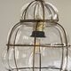 Murano glass cage chandelier pendant light, Venetian lantern style