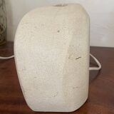 Lampe en pierre sculptée vintage signée Arsène Galisson