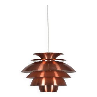 Lampe à suspension danoise conçue par Kurt Wiborg pour Jeka, 1980