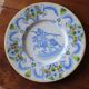 Old plate with horseman decoration – Hand-painted earthenware