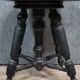 Napoleon III period piano stool in blackened wood circa 1850