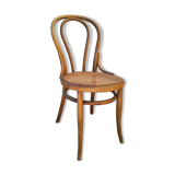 Bistro chair Thonet n°18 late XIX curved wood seated canned