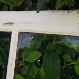 Lot of 4 oak windows H141xL112/117cm old small panes