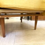 Mustard yellow Scandinavian armchair, 1950