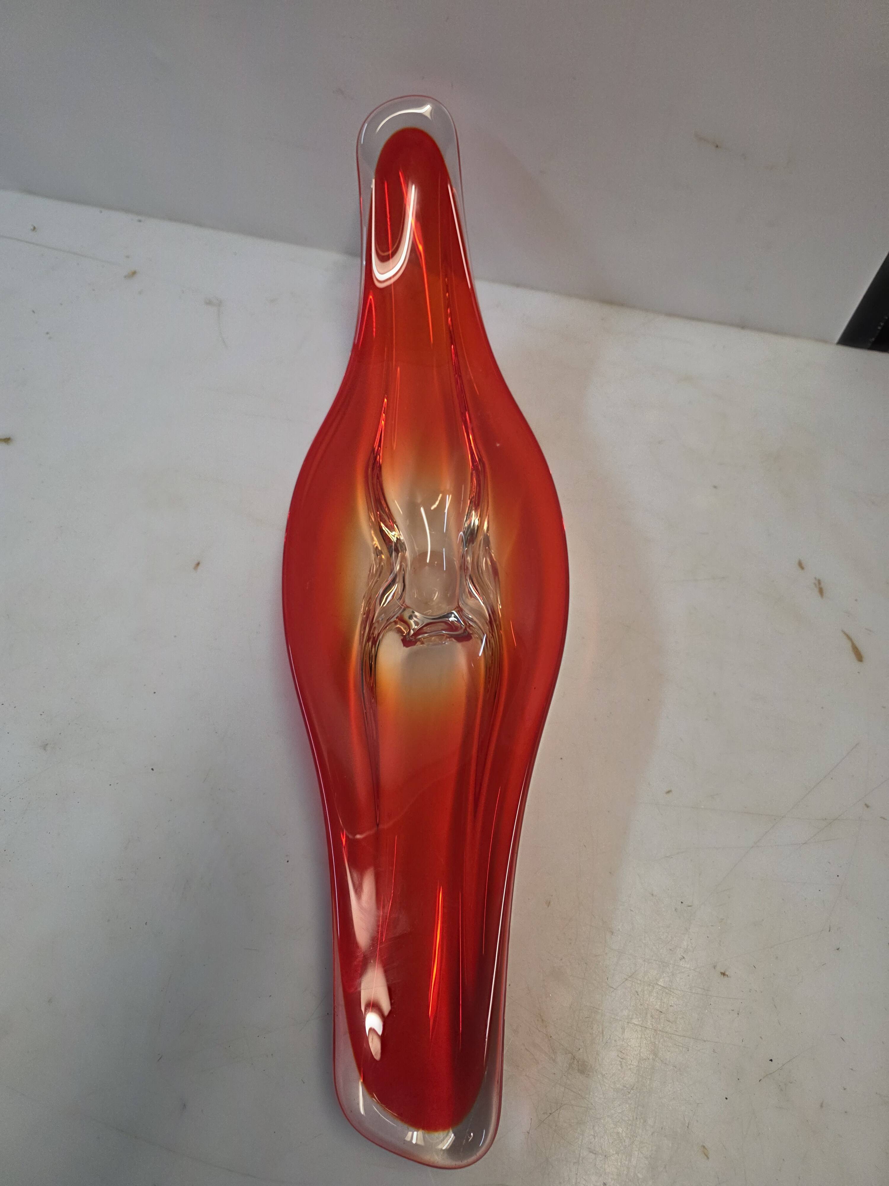 Vintage blown glass centrepiece from the 70s - 65 cm