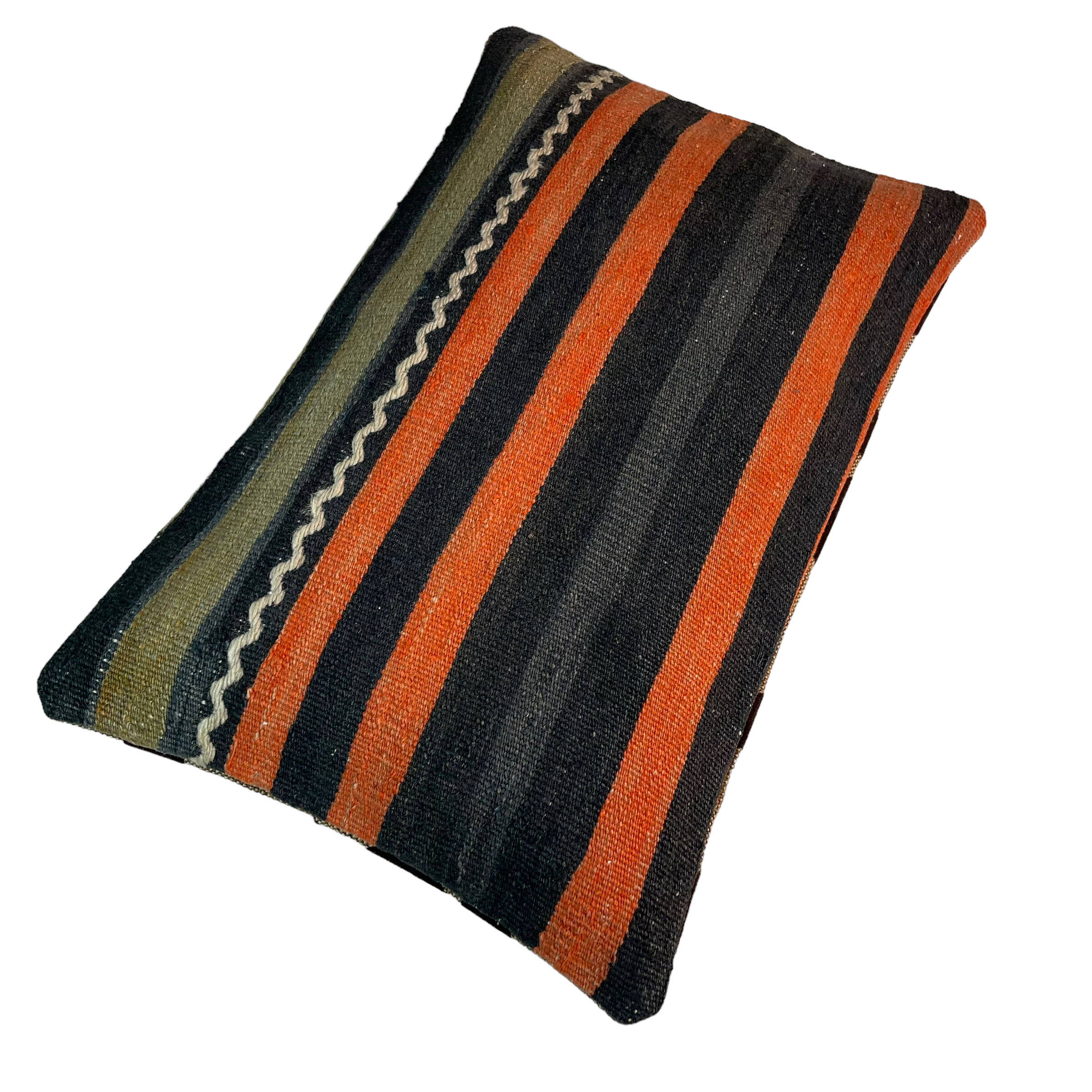Vintage turkish kilim cushion cover, 30 x 50 cm