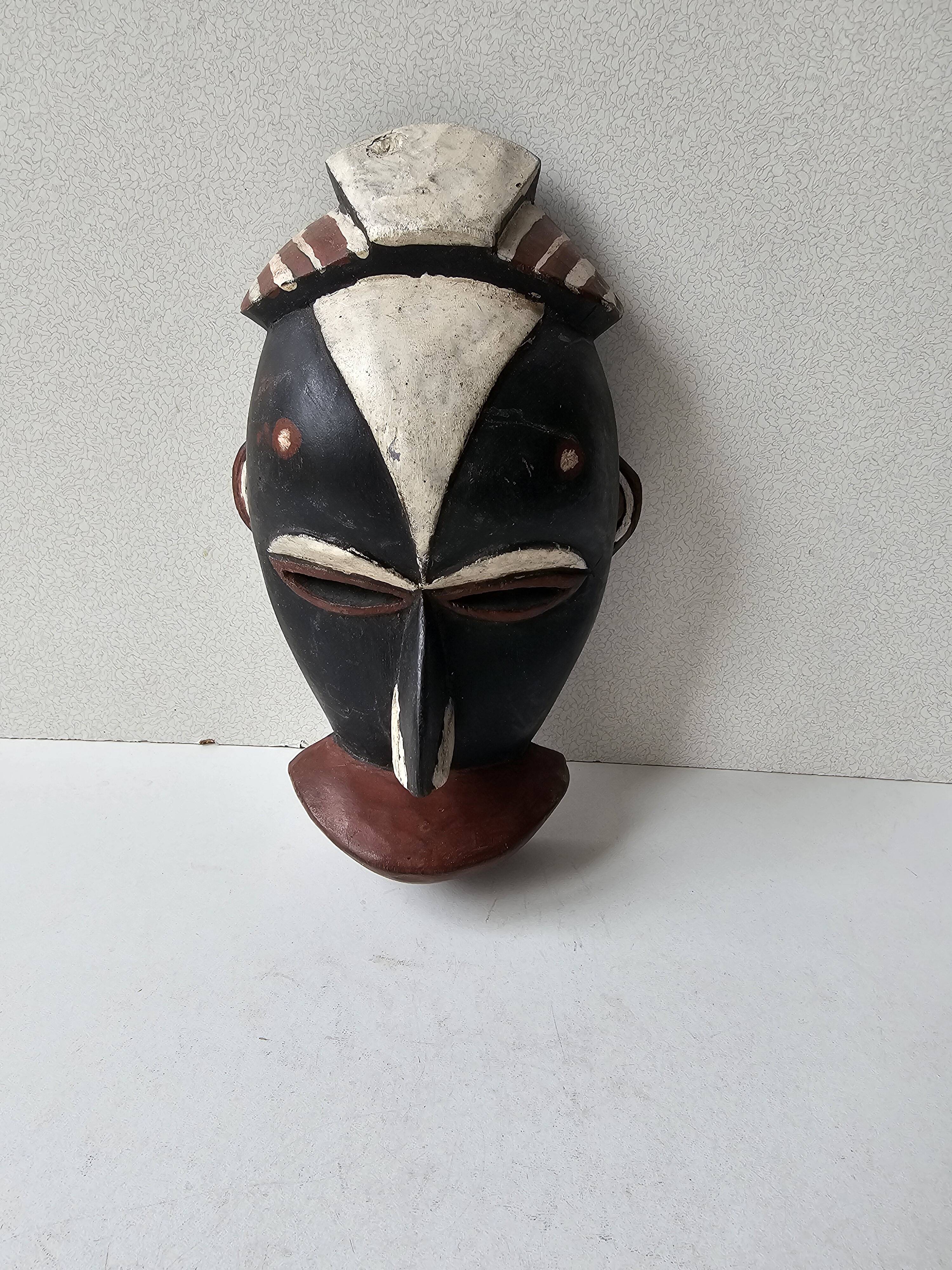 Small African wall mask Galoa Gabon 22cm - Tribal African art