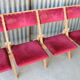 Rangée de 4 chaises de théâtre