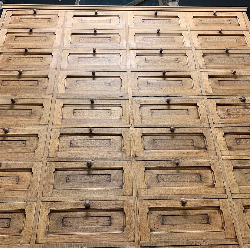 Early 20th century notary furniture in oak