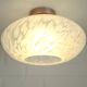 Vintage Murano Glass Sconce Lamp / Unique Light Fixture / Semi Flush Mount