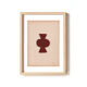 The 3 muses - set of 3 paintings on paper - terracotta - signed Eawy