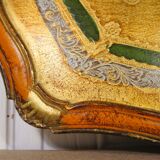Venetian/Florentin tray in vintage painted wood