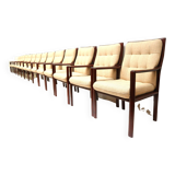 Unique set of 15 vintage armchairs from Lübke made in the 1970s