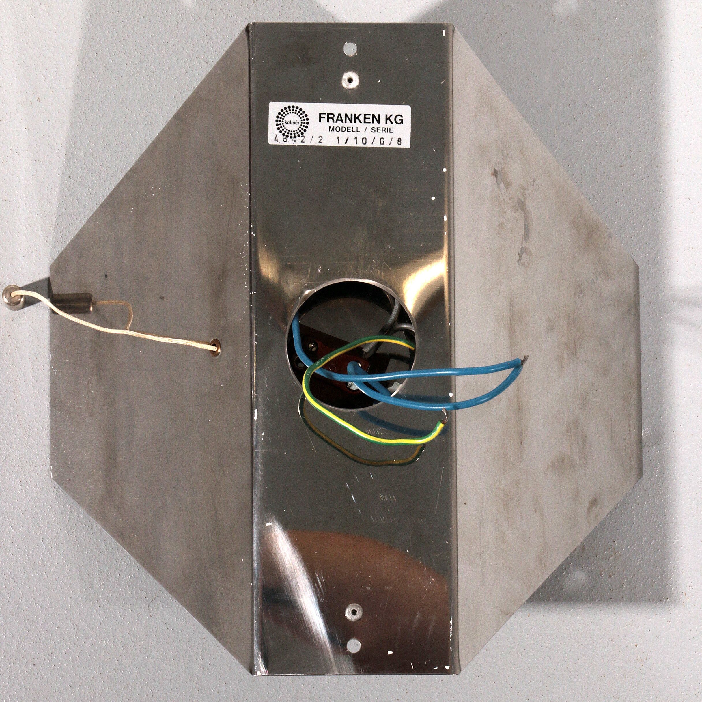 Rare large glass wall light by J.T. Kalmar, Austria, 1970s