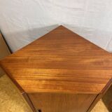 Mid-Century Retro Vintage Teak Pair of Corner Cabinets – 1960s Danish Desig
