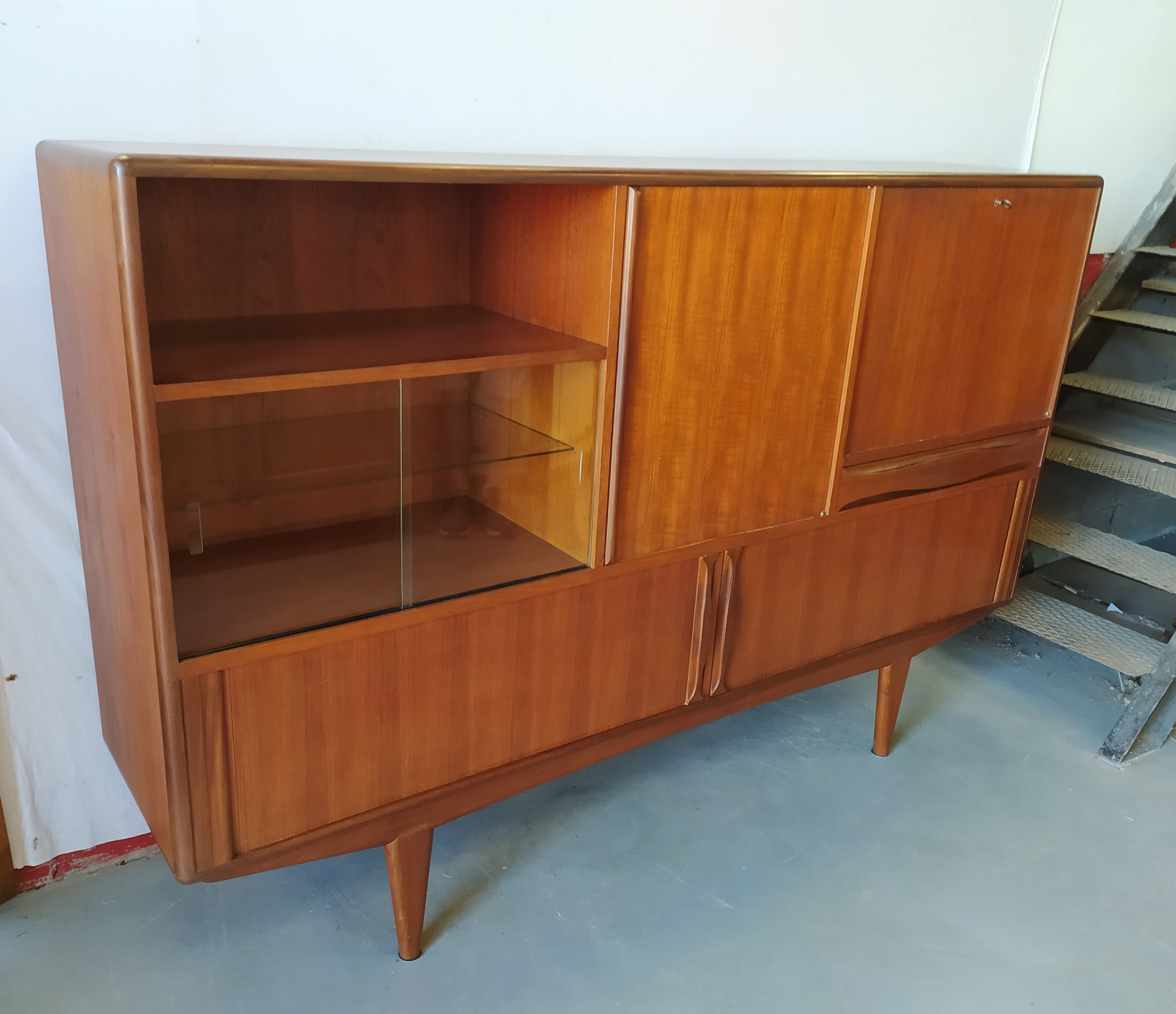 Massive teak sideboard