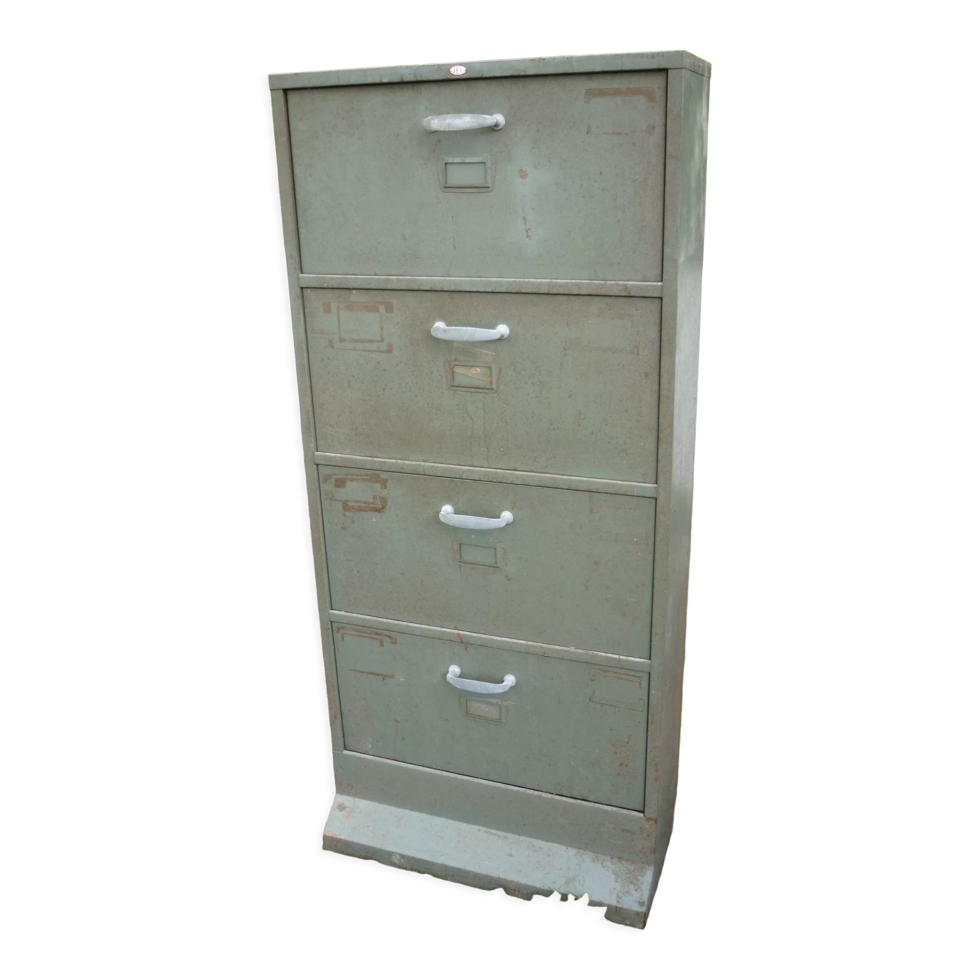 Workshop cabinet 4 swivel drawers in iron JEC 1960